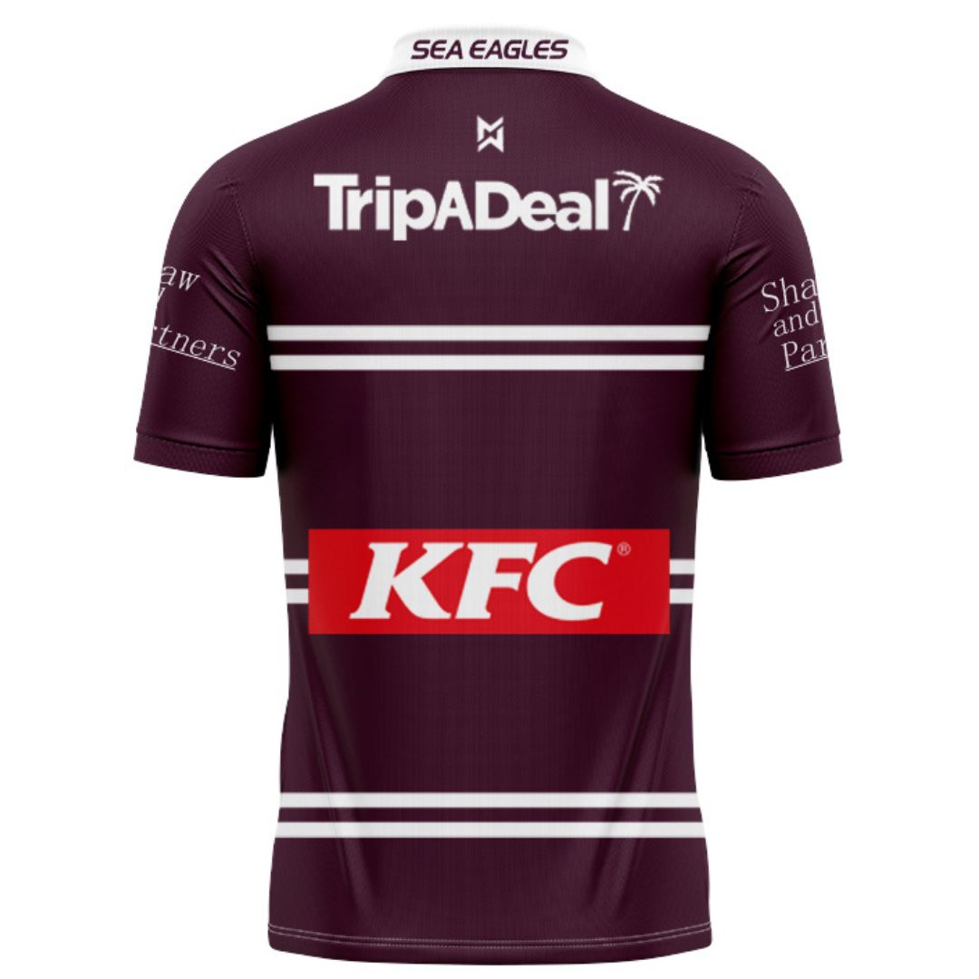 2025 Manly Warringah Sea Eagles Home Polo Shirt