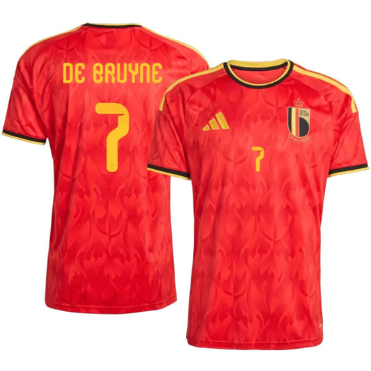 Belgium 2026 World Cup De Bruyne # 7 Home Jersey Shirt