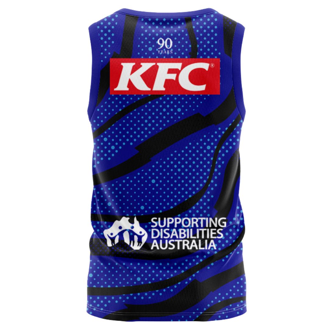 Canterbury Bankstown Bulldogs 2025 Blue Training Singlet