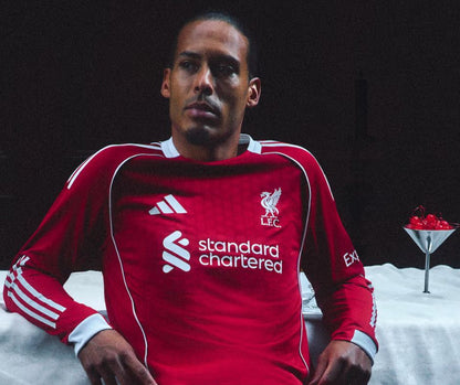 Liverpool 2025/26 Player's Edition Long Sleeve Home Jersey Shirt