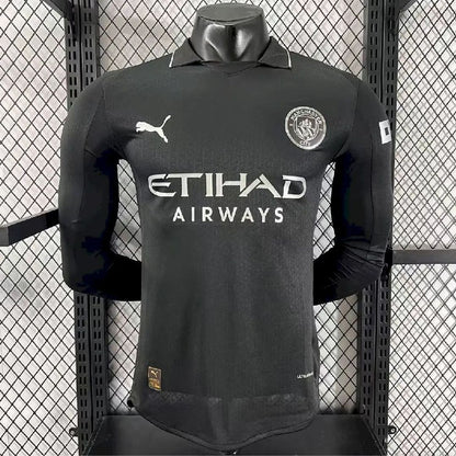 Manchester City 2025/26 Player's Edition Long Sleeve Away Jersey Shirt