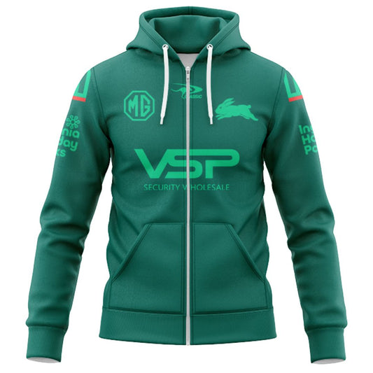 South Sydney Rabbitohs 2025 Captains Run Hoodie with Zipper
