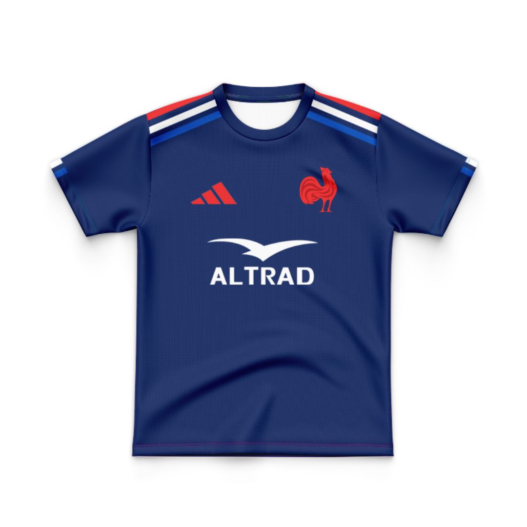 France Les Bleus Rugby 2024 Kids Home Jersey