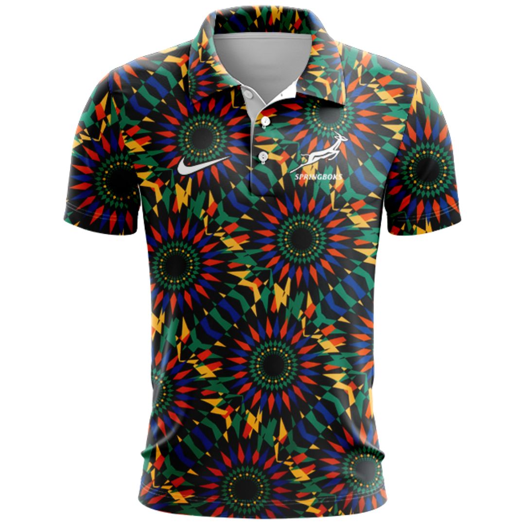 South Africa Springboks 2025 Pre Match Polo Shirt