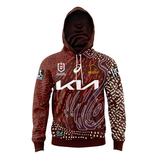 Brisbane Broncos 2024 Kids Indigenous Hoodie