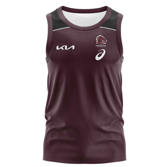Brisbane Broncos 2025 Black Top Singlet