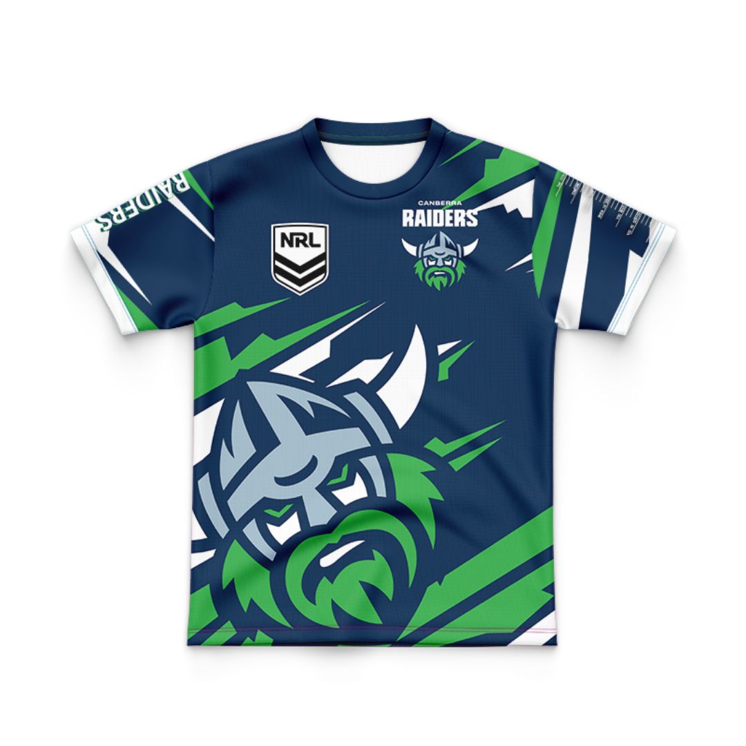 Canberra Raiders 2024 Kids Ignition Fishing Shirt