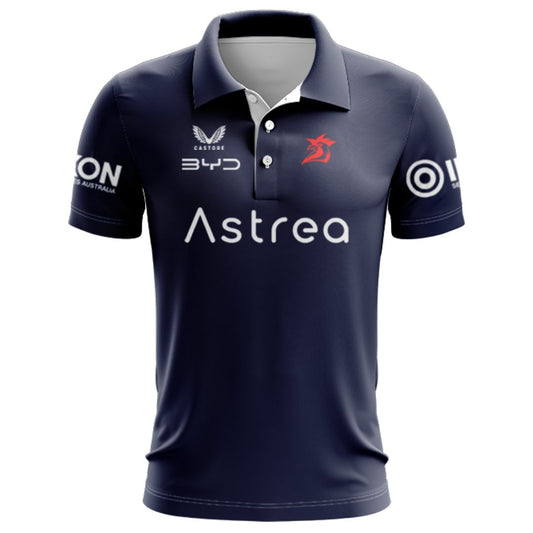 Sydney Roosters 2025 Navy Blue Training Polo Shirt
