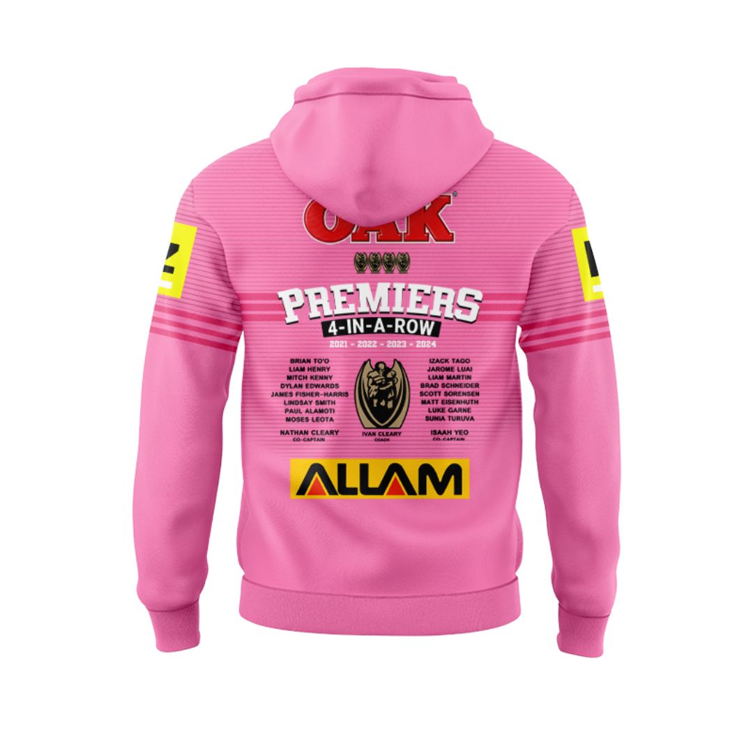 2024 Penrith Panthers Premiers 4 In a Row Kids Hoodie