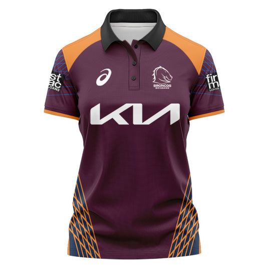 Brisbane Broncos 2000 Women's Retro Polo Shirt