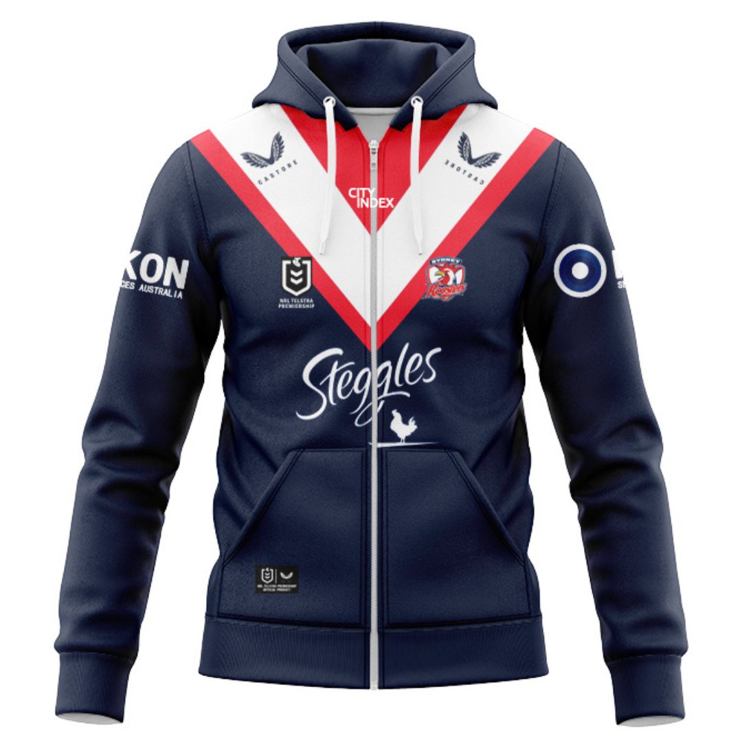 Sydney Roosters 2024 Hoodie with Zipper