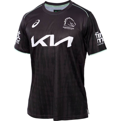 Brisbane Broncos 2025 Black Training Shirt
