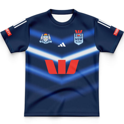 NSW Blues State Of Origin 2025 Kids Captains Run Jersey
