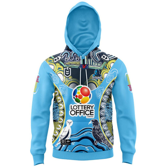 Gold Coast Titans 2024 Kids Indigenous Hoodie