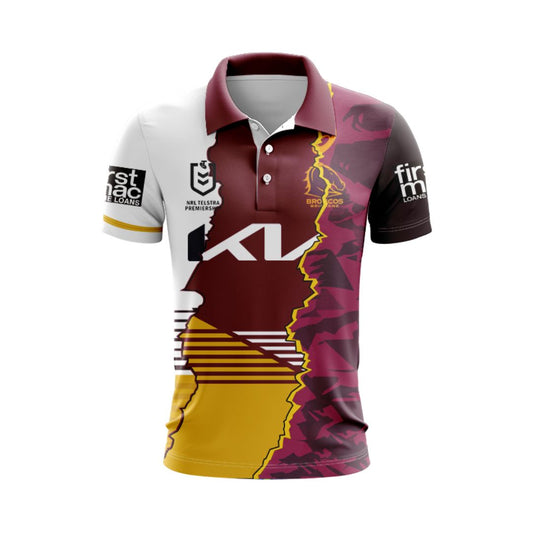 Brisbane Broncos 2024 Combine Polo Shirt