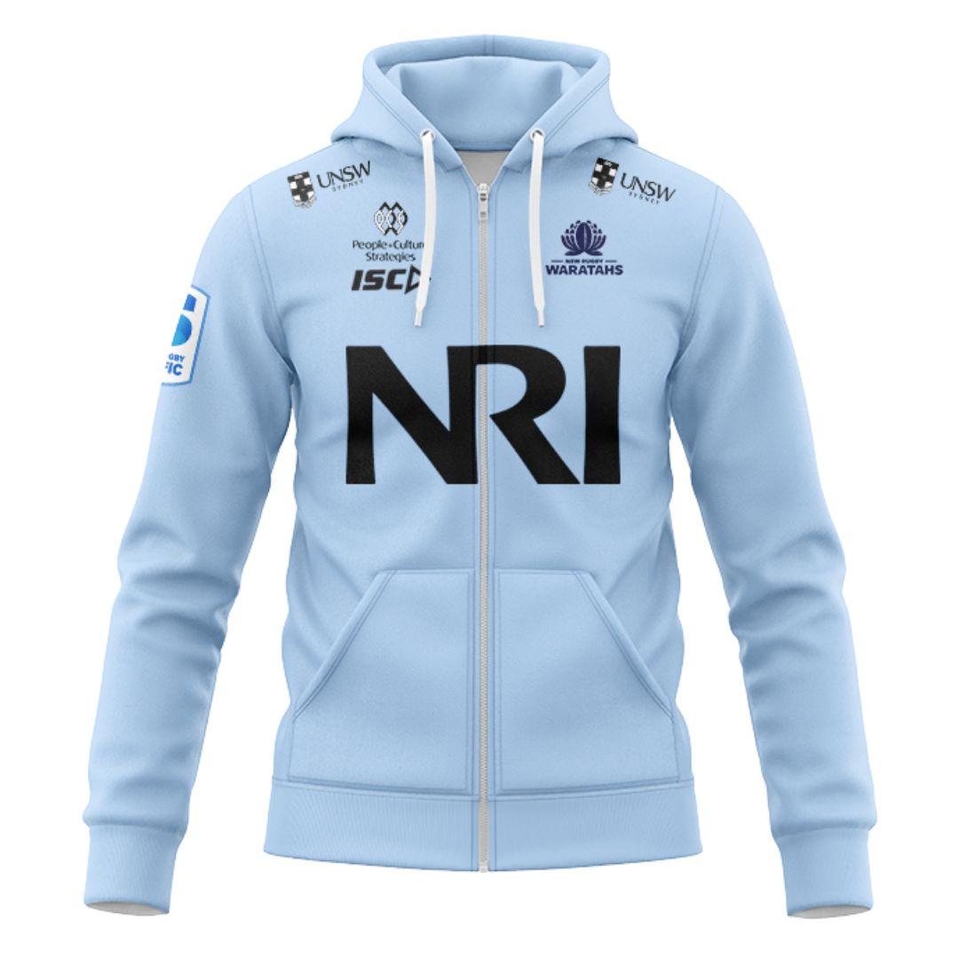 NSW Waratahs 2025 Hoodie with Zipper