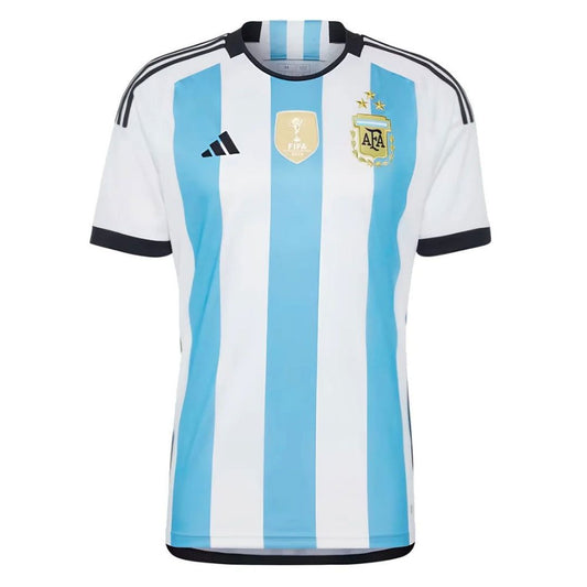 Argentina 2022-23 World Cup Home Jersey Shirt (3 Stars)
