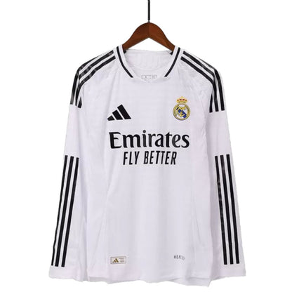 Real Madrid 2024/25 Long Sleeve Home Jersey Shirt