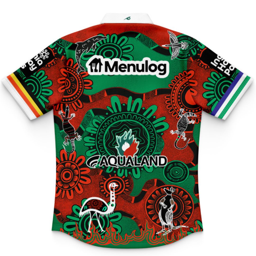 South Sydney Rabbitohs 2025 Kids Indigenous Polo Shirt