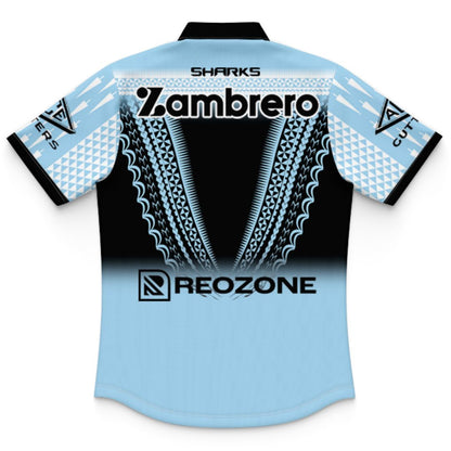 Cronulla Sutherland Sharks 2025 Kids Pasifika Polo Shirt