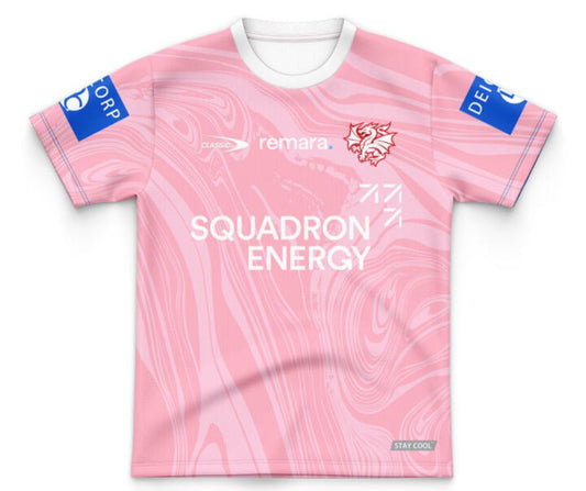 St George Illawarra Dragons 2025 Kids Pink Training Jersey