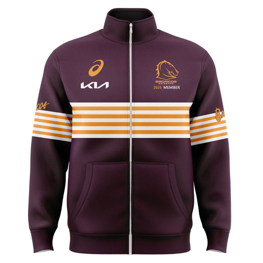 Brisbane Broncos 2025 Members Jacket with Zipper