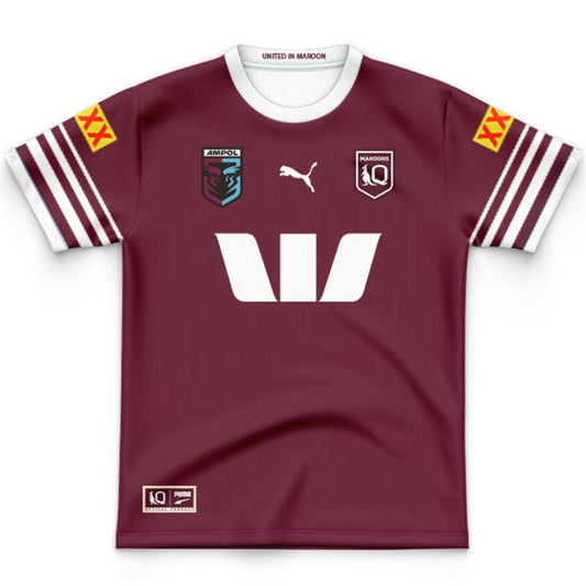 Queensland Maroons State Of Origin 2026 Kids Jersey