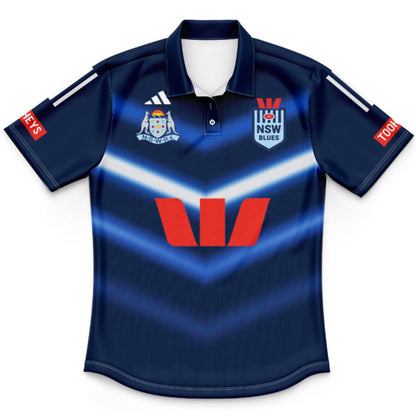 NSW Blues State Of Origin 2025 Kids Captains Run Polo Shirt