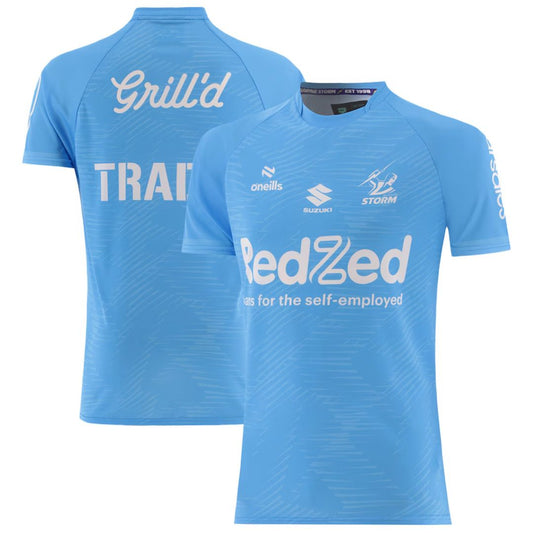 2025 Melbourne Storm Light Blue Training Shirt