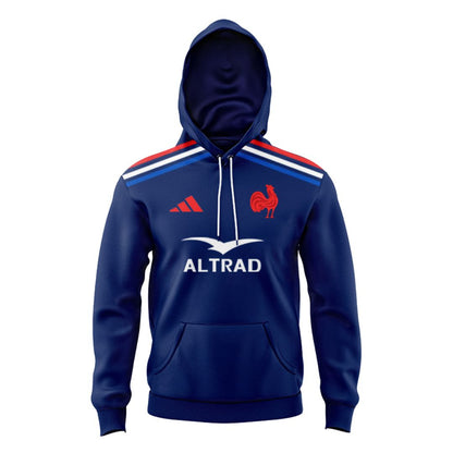 France Les Bleus 2024 Kids Rugby Home Hoodie