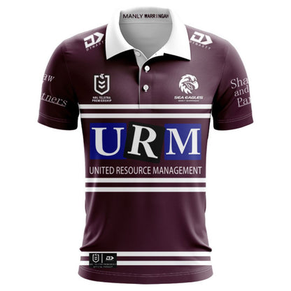 2025 Manly Warringah Sea Eagles Home Polo Shirt