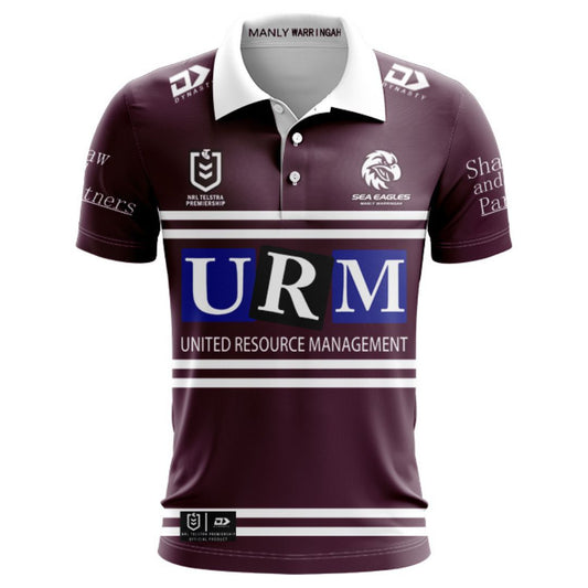 2025 Manly Warringah Sea Eagles Home Polo Shirt