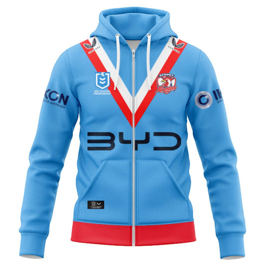 Sydney Roosters 2025 ANZAC Hoodie with Zipper