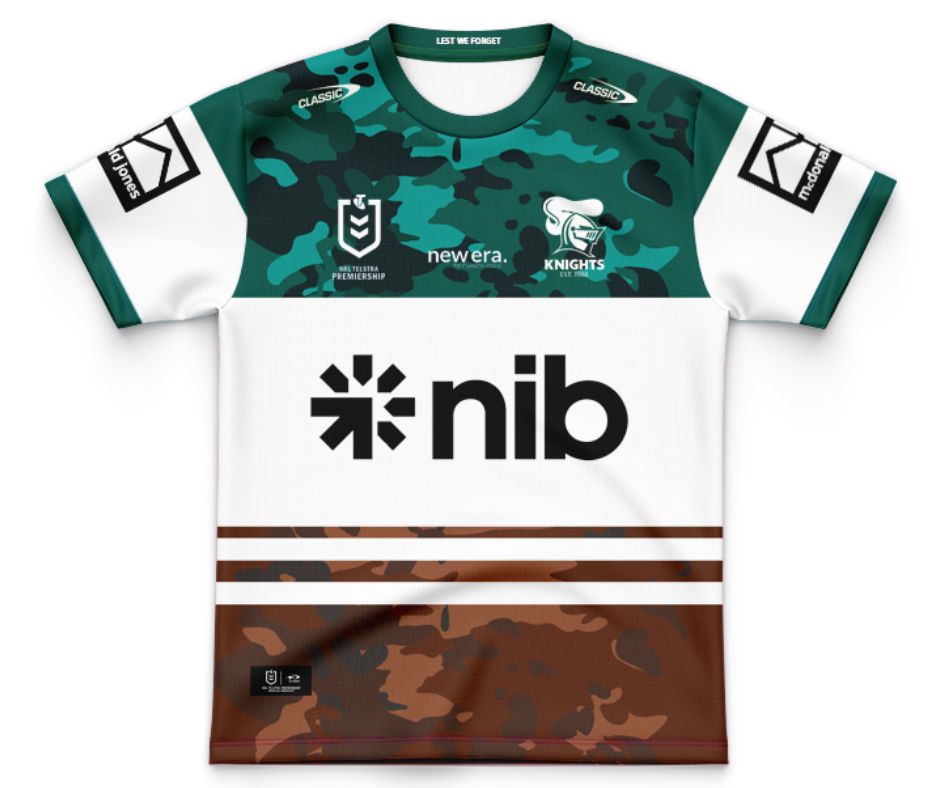 Newcastle Knights 2025 Kids ANZAC Jersey