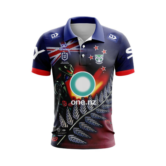 New Zealand Warriors 2024 ANZAC Polo Shirt