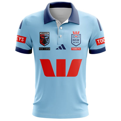 NSW Blues State Of Origin 2025 Home Polo Shirt