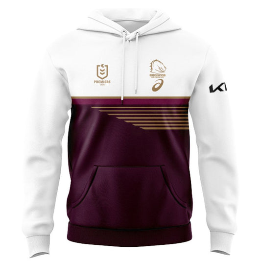 Brisbane Broncos 2025 Premiers Hoodie - Maroon