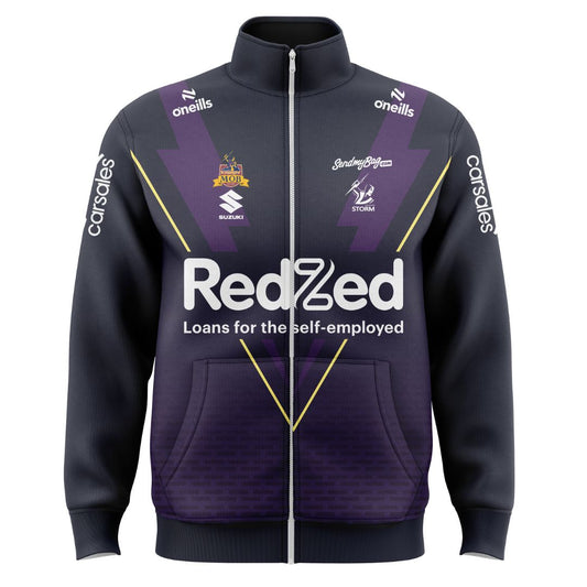 Melbourne Storm 2025 Warm Up Jacket with Zipper