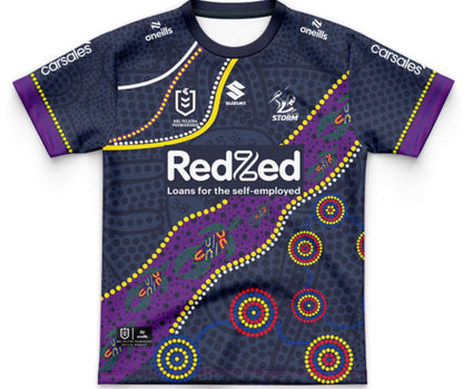 Melbourne Storm 2025 Kids Indigenous Jersey