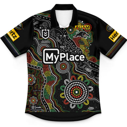 Penrith Panthers 2025 Kids Indigenous Polo Shirt