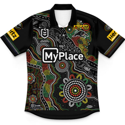 Penrith Panthers 2025 Kids Indigenous Polo Shirt