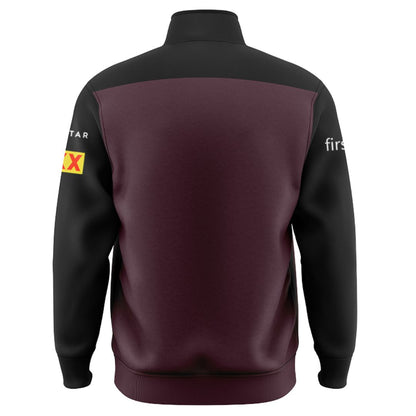 Brisbane Broncos 2025 Black Sleeve Jacket with Zipper