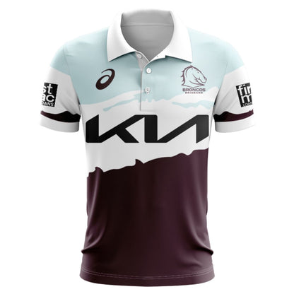 Brisbane Broncos 2024 Captains Run Polo Shirt
