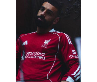 Liverpool 2025/26 Player's Edition Long Sleeve Home Jersey Shirt