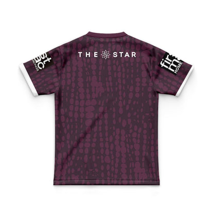 Brisbane Broncos 2025 Kids Maroon Training Jersey