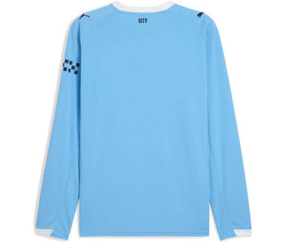 Manchester City 2025/26 Long Sleeve Home Jersey Shirt