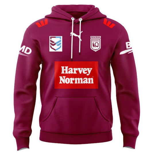 2024 Queensland Maroons Harvey Norman Hoodie
