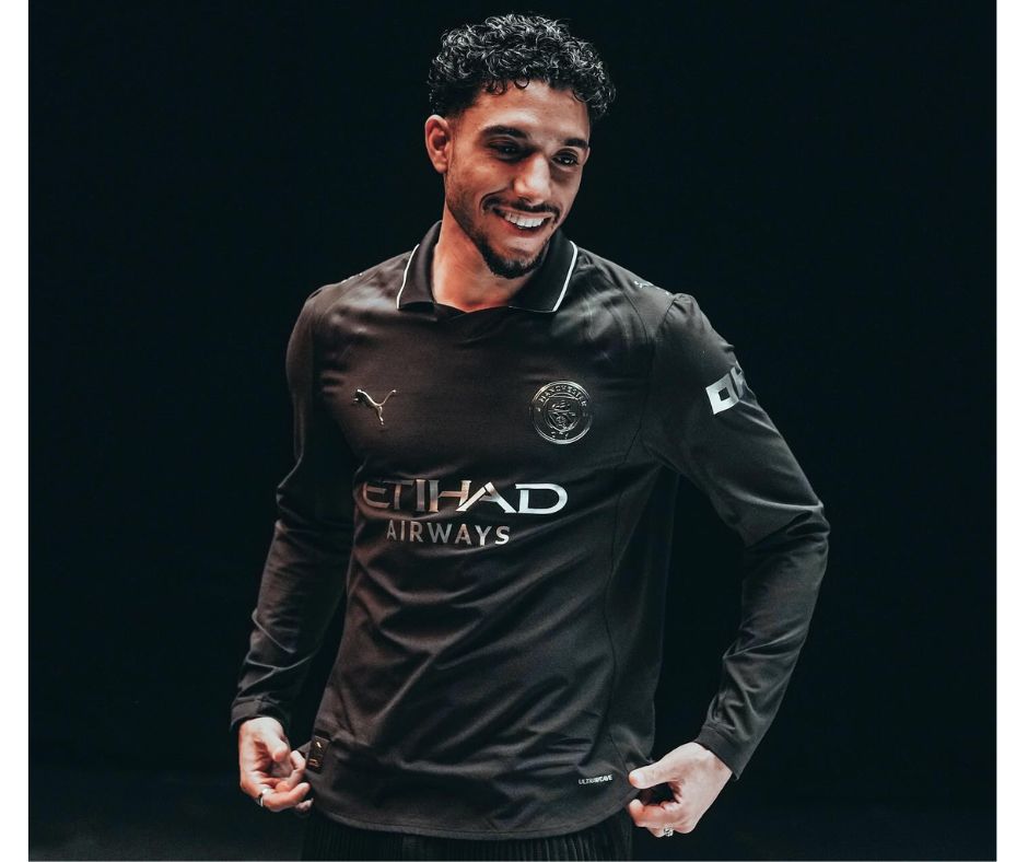 Manchester City 2025/26 Long Sleeve Away Jersey Shirt