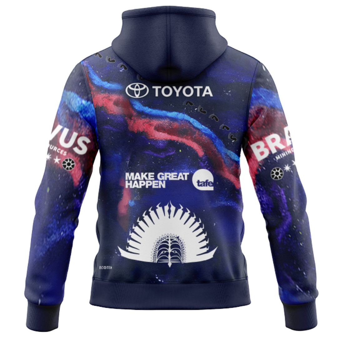 North Queensland Cowboys 2025 Indigenous Hoodie with Zipper