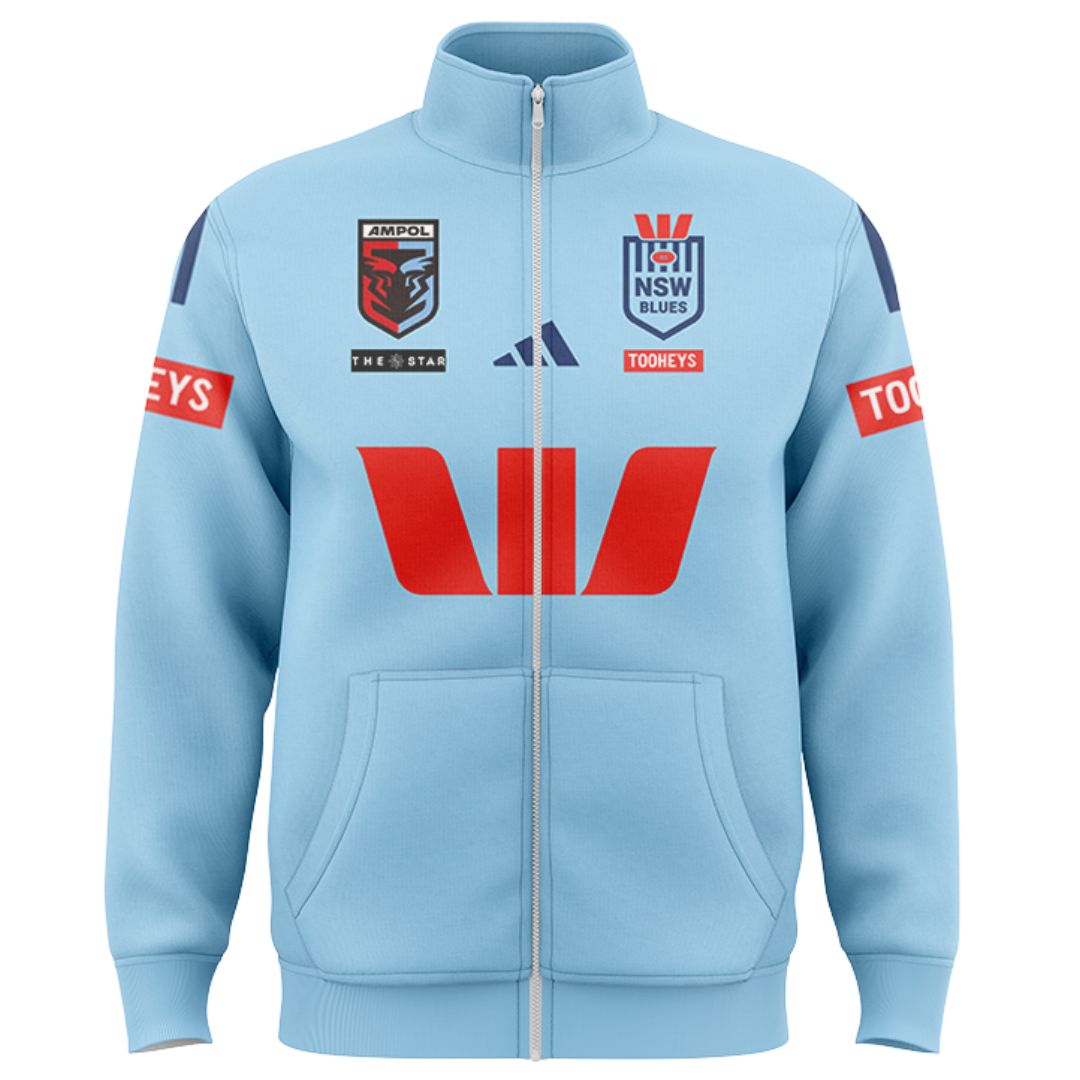 NSW Blues State Of Origin 2025 Home Jacket with Zipper